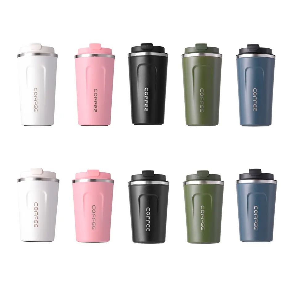 380ml 510ml Eco-friendly Double Walled Stainless Steel Travel Coffee Mug Vacuum Insulated Reusable Coffee Tumbler Cup LS2426