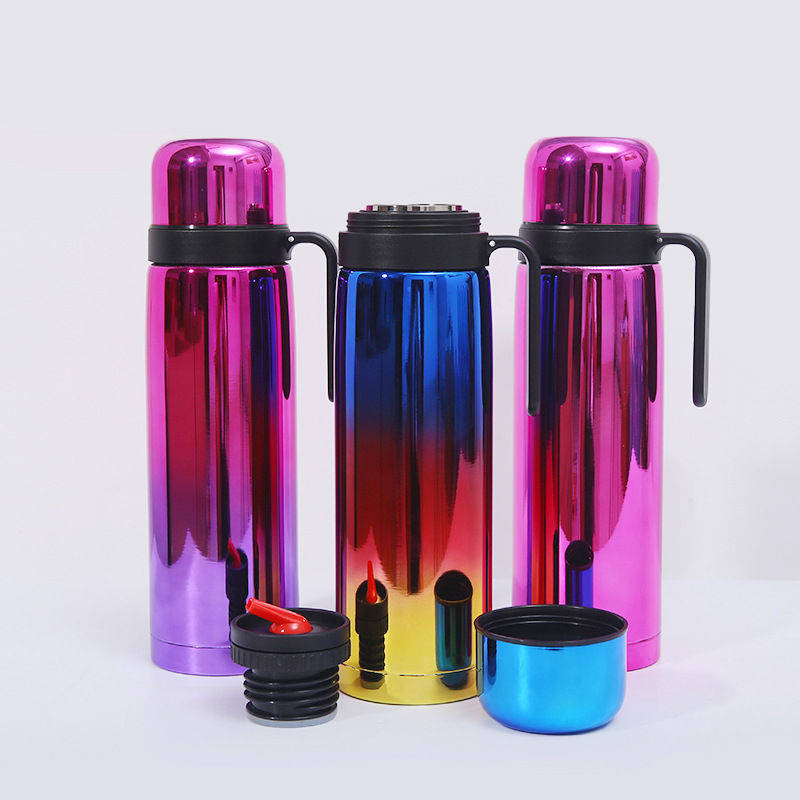 Double layer stainless steel insulated cup, fashionable gradient handle cup, car portable portable portable cup wholesale YH-36