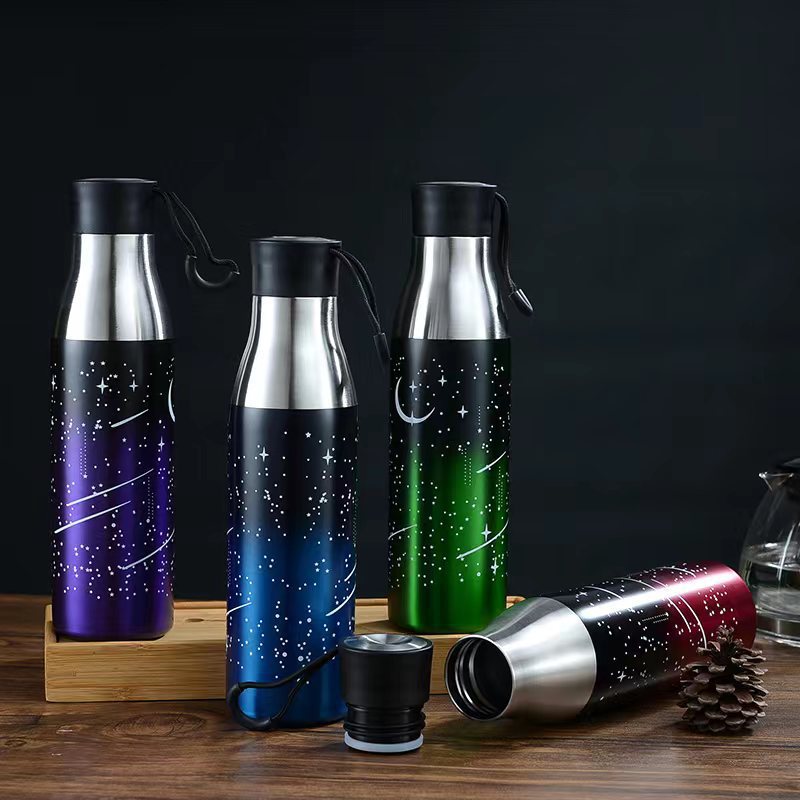 Starry Sky strap gradual thermos cup Outdoor portable Coke bottle Modern simple business gift mini LXGM-53