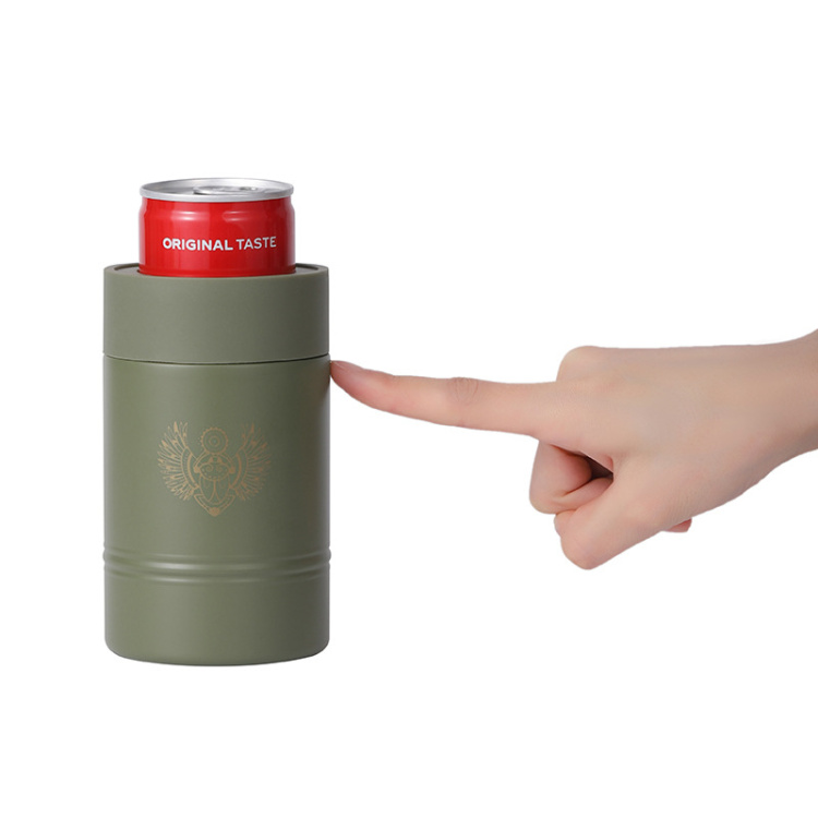 12oz Beer Cola Cold can Vacuum thermos Cup Creative Non-toppling non-toppling cold bottle AU-44