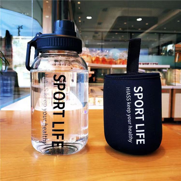 Factory direct sales large capacity glass outdoor sports water bottle creative high borosilicate glass bottle hand warmer cup 700ML BF-19