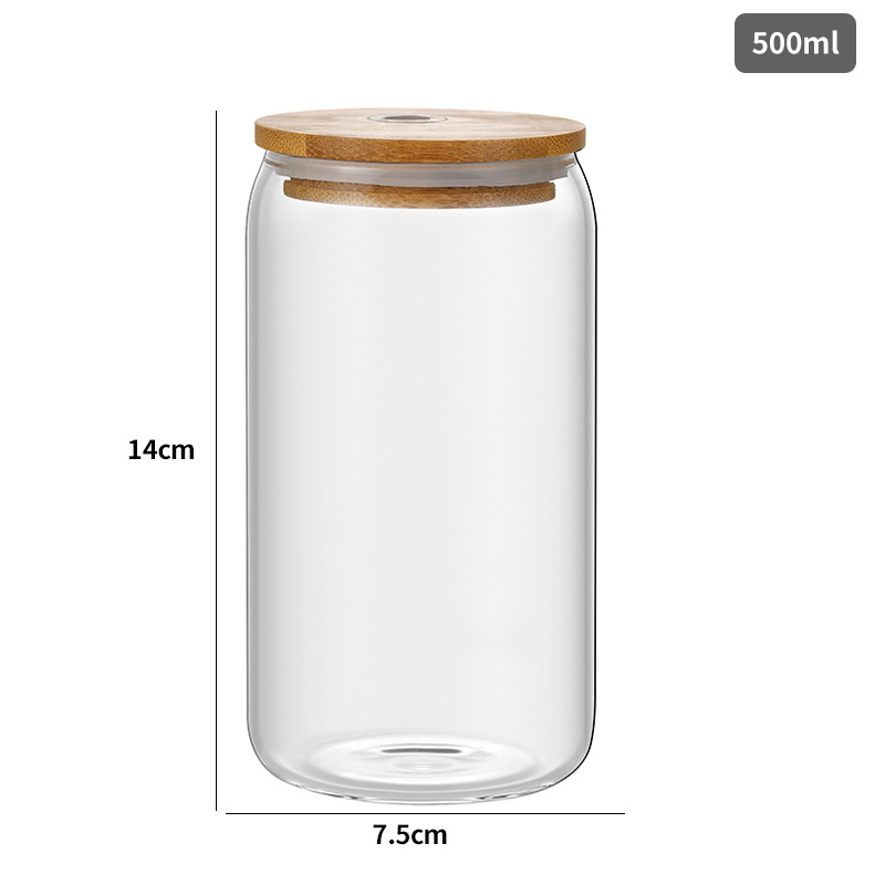 16oz Cola glass high borosilicate heat resistant cold drink Soda can drink glass juice beer glass MT-10.5