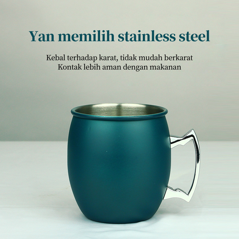 Berwarna stainless steel mug