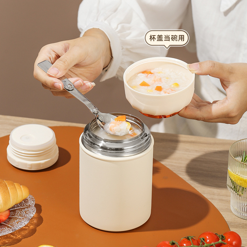 316不锈钢焖烧杯学生便携保温饭桶大容量上班族焖烧汤罐手提焖烧QF8096