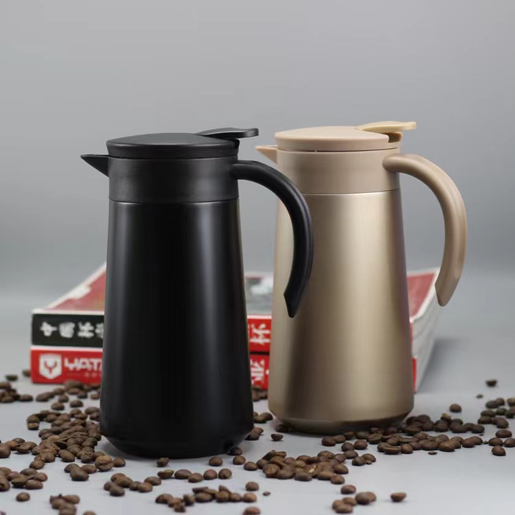 The new 304 stainless steel coffee pot fashion simple thermal insulation pot large  YXGM47