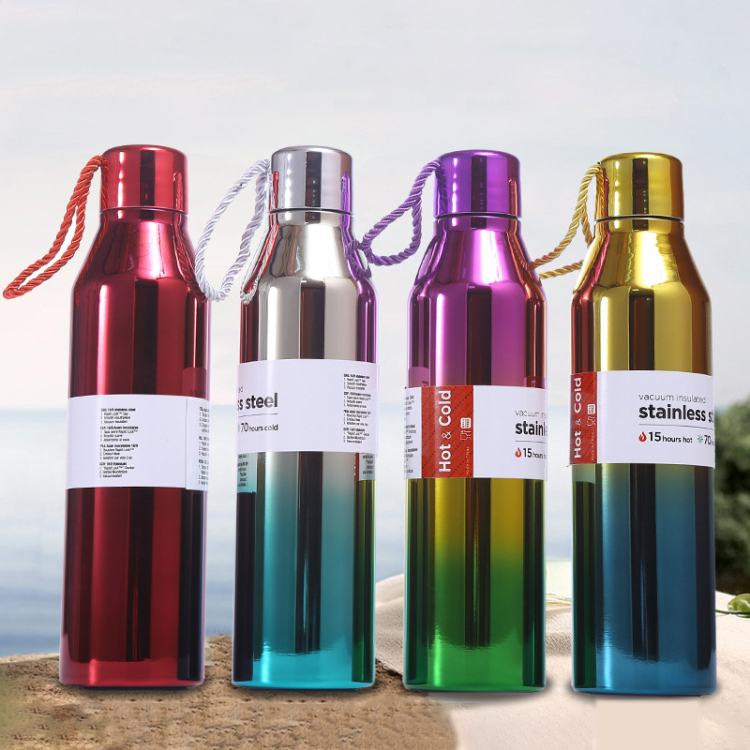 New color red wine bottle portable outdoor car sports water cup stainless steel XR-58