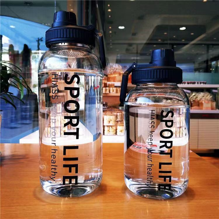 Factory direct sales large capacity glass outdoor sports water bottle creative high borosilicate glass bottle hand warmer cup 700ML BF-19