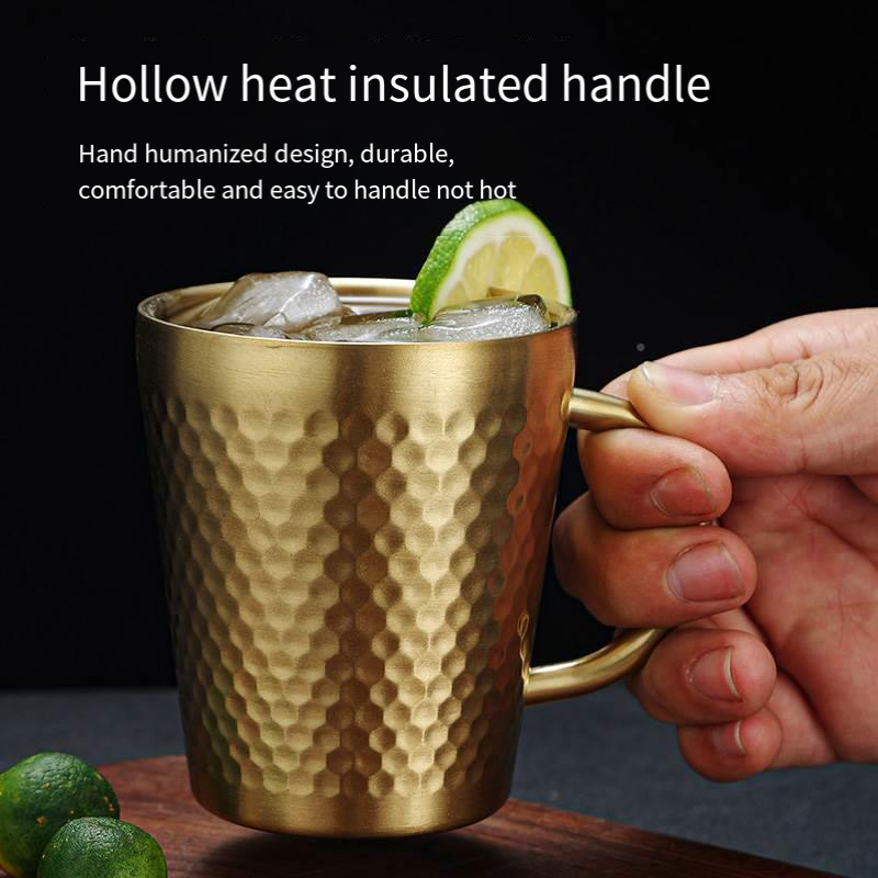 304 stainless steel diamond mug Korean tea cup beer cup gargle cup Drink juice cup water cup Creative YL-29