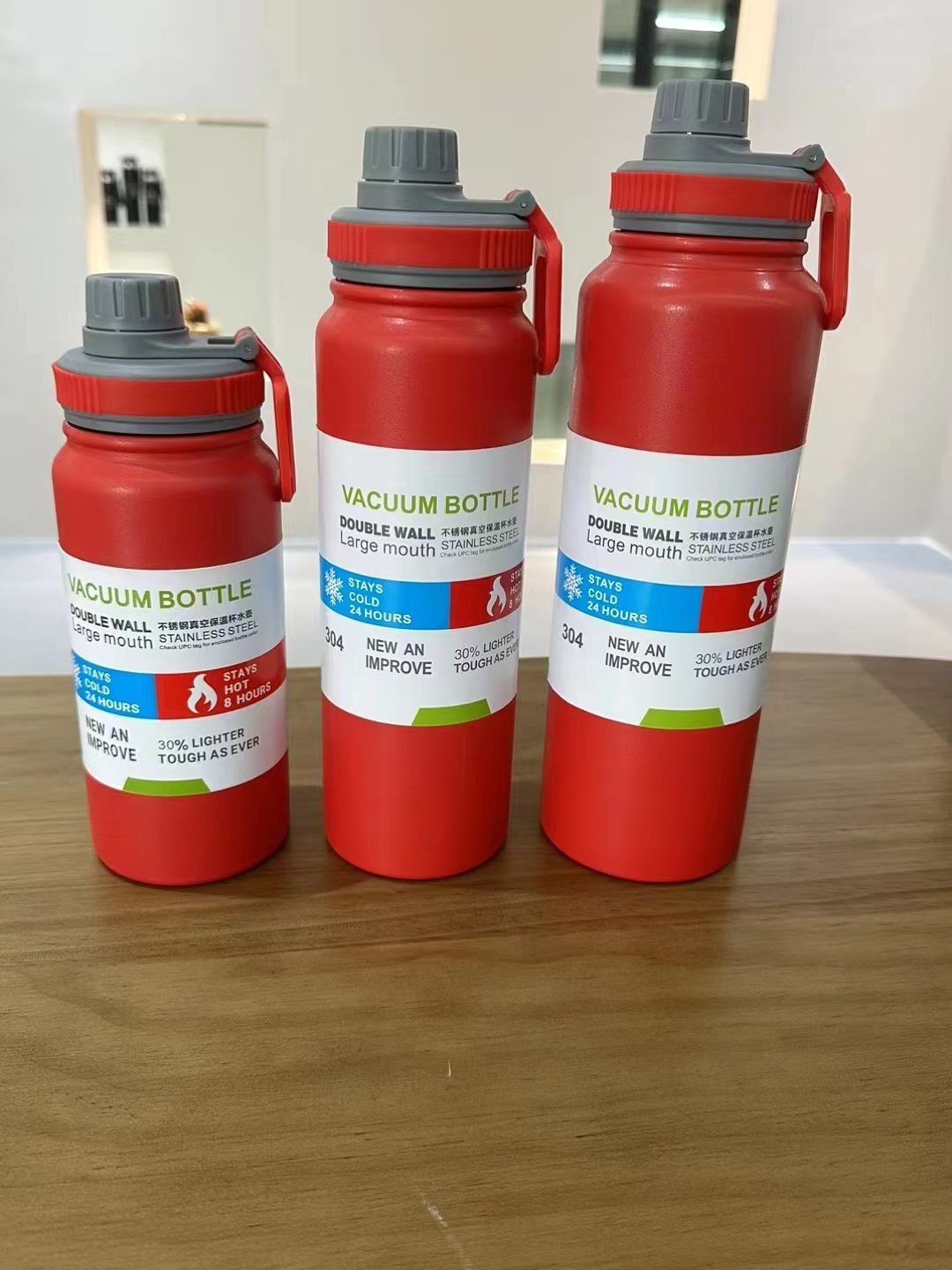 304 cangkir kosong baja stainless dengan tangan, botol ruang portable, botol air olahraga kapasitas besar luar  YJ-25-27-29