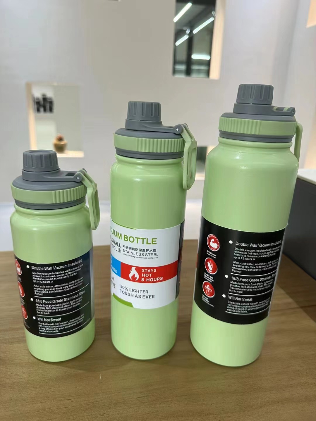 304 cangkir kosong baja stainless dengan tangan, botol ruang portable, botol air olahraga kapasitas besar luar  YJ-25-27-29