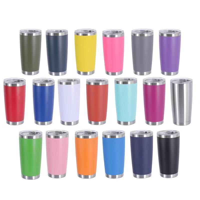 Spot 20 oz cangkir isolasi mobil cangkir 304 es krim bekas stainless spray dua lapisan vacuum mobil isolasi dingin YJ-20