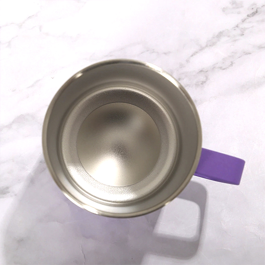 12 oz 14 oz нержавеющий сталь изогнутый вакуумный пользователь логотип термокружка кофе кеминг путешествие кофе кружка tumbler с ручкой и крышкой KY-36