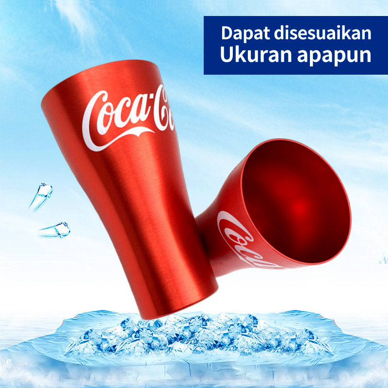 Gelas aluminum aluminium 500ml, gelas air aluminium aluminum, campuran aluminium flk-14