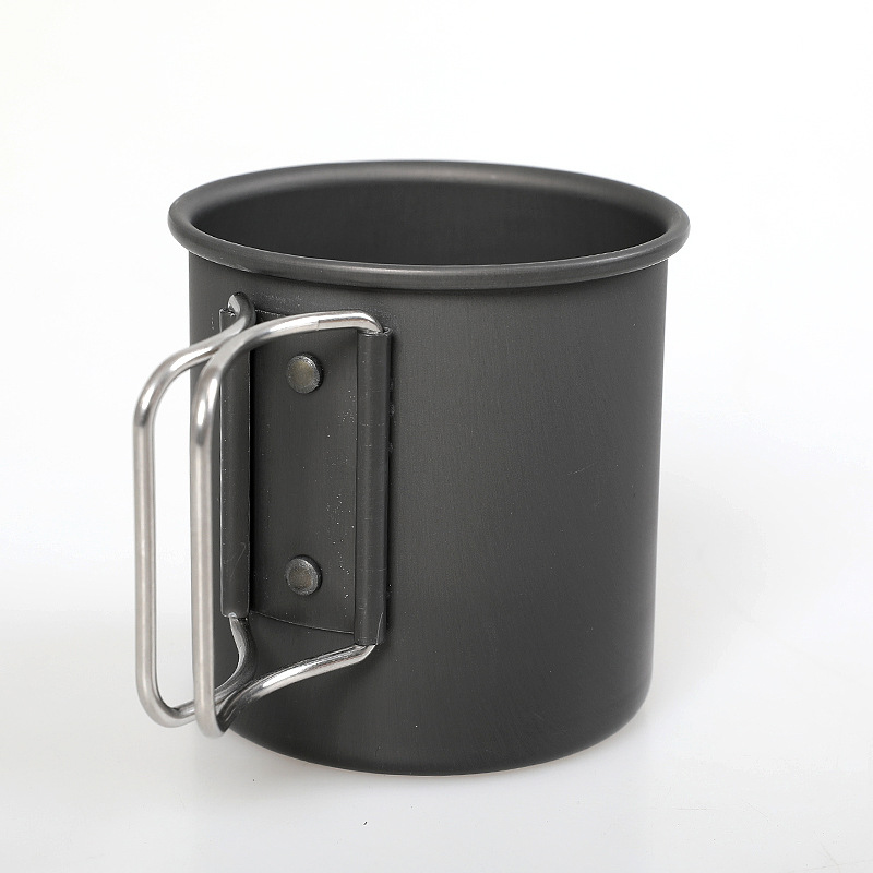 Berkemah di luar melipat gelas air, cangkir berkemah portable dengan paduan aluminium ultra ringan, cangkir kopi, cangkir teh, cangkir tanda, ad-24