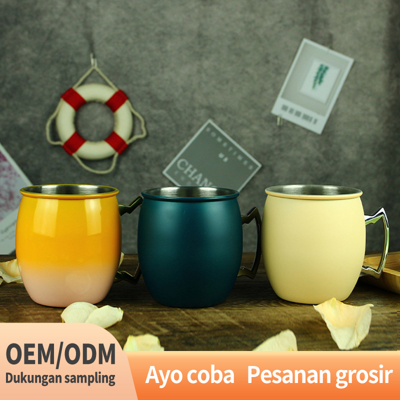 Berwarna stainless steel mug