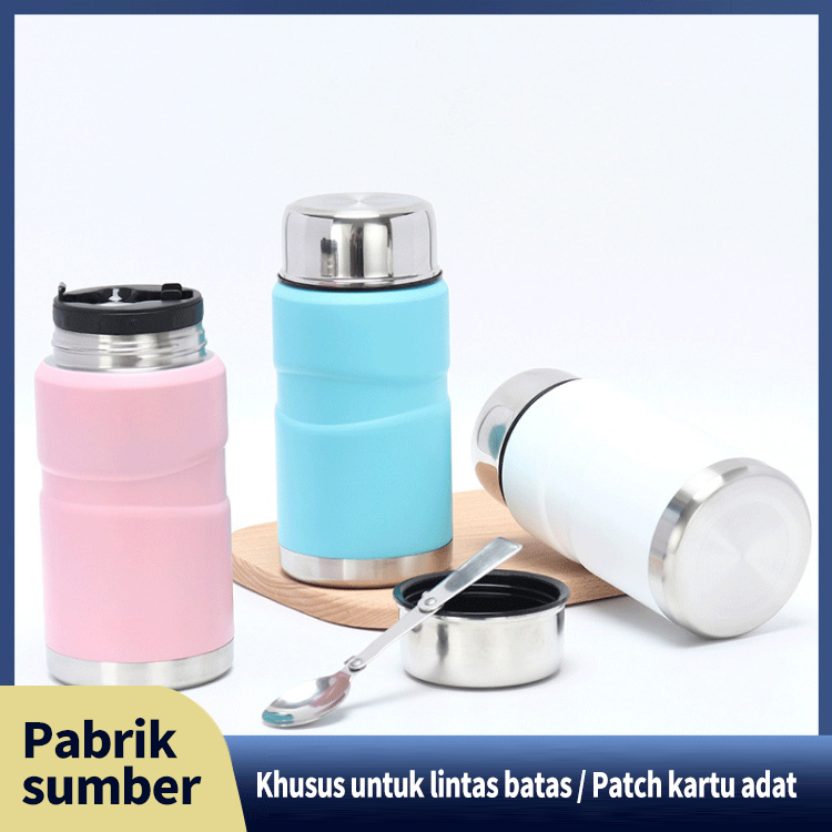 Ditaburi sup di luar rumah, cooker bubur, campuran bumbu dengan campuran sendok, dan botol penampung ukuran besar LQ-60